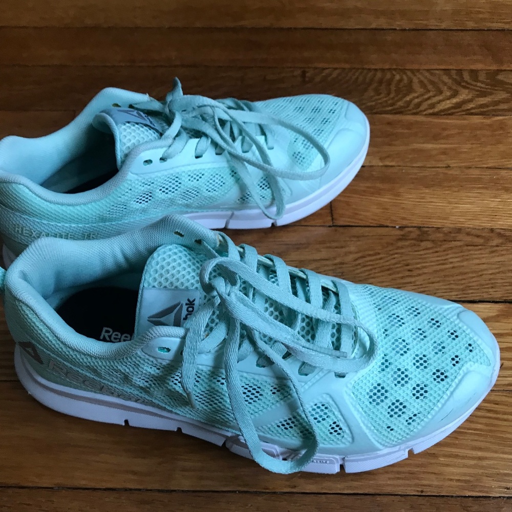 Mint Green Reebok Sneakers- 6